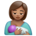WhatsApp里的喂奶:中等肤色emoji表情