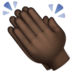 WhatsApp里的拍手:深色肤色emoji表情
