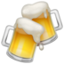 WhatsApp里的叮当作响的啤酒杯、碰杯emoji表情