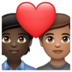 WhatsApp里的情侣: 成人成人较深肤色中等肤色emoji表情