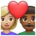 WhatsApp里的情侣: 女人男人中等-浅肤色中等-深肤色emoji表情