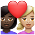 WhatsApp里的情侣: 女人女人较深肤色中等-浅肤色emoji表情