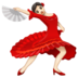 WhatsApp里的女子舞蹈:浅肤色emoji表情