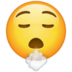 WhatsApp里的叹气-呼气emoji表情