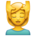 WhatsApp里的按摩的人emoji表情