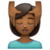 WhatsApp里的按摩者:中黑肤色emoji表情