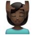 WhatsApp里的按摩者：深色肤色emoji表情
