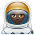 WhatsApp里的女宇航员：深色肤色emoji表情