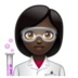 WhatsApp里的女科学家:深色肤色emoji表情