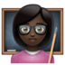 WhatsApp里的女老师：深色肤色emoji表情