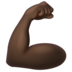 WhatsApp里的屈肌二头肌:深色肤色emoji表情