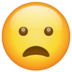 WhatsApp里的微微张嘴的脸emoji表情