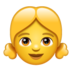 WhatsApp里的女孩emoji表情