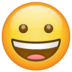 WhatsApp里的笑容满面emoji表情