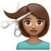 WhatsApp里的理发师:中等肤色emoji表情