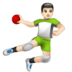 WhatsApp里的手球运动员：浅肤色emoji表情
