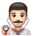 WhatsApp里的男保健员：浅肤色emoji表情