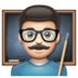 WhatsApp里的男老师:浅肤色emoji表情