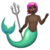 WhatsApp里的人鱼:深色肤色emoji表情