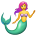 WhatsApp里的美人鱼emoji表情