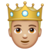 WhatsApp里的王子：中浅肤色emoji表情