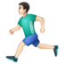WhatsApp里的跑步者:浅肤色emoji表情