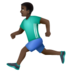 WhatsApp里的跑步者:深色肤色emoji表情