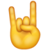 WhatsApp里的摇滚标志手emoji表情