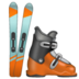 WhatsApp里的滑雪板emoji表情