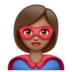 WhatsApp里的超级英雄:中等肤色emoji表情