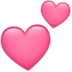 WhatsApp里的两颗心emoji表情