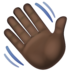 WhatsApp里的挥手:深色肤色emoji表情