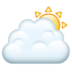 WhatsApp里的大云后的太阳emoji表情