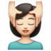 WhatsApp里的女性按摩:浅肤色emoji表情