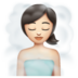 WhatsApp里的蒸汽房的女人：浅肤色emoji表情
