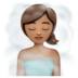WhatsApp里的蒸汽房女性:中等肤色emoji表情