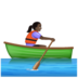 WhatsApp里的女子划艇:深色肤色emoji表情