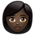 WhatsApp里的女人:深色肤色emoji表情