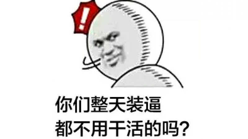 表情包 | 我就纳闷了，你们不用干活吗？ ​缩略图