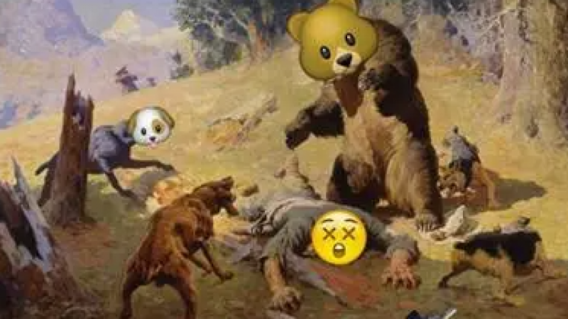 脸书网红emoji小刺猬竟然跑到了名画里，原来名画还可以这样搞！...