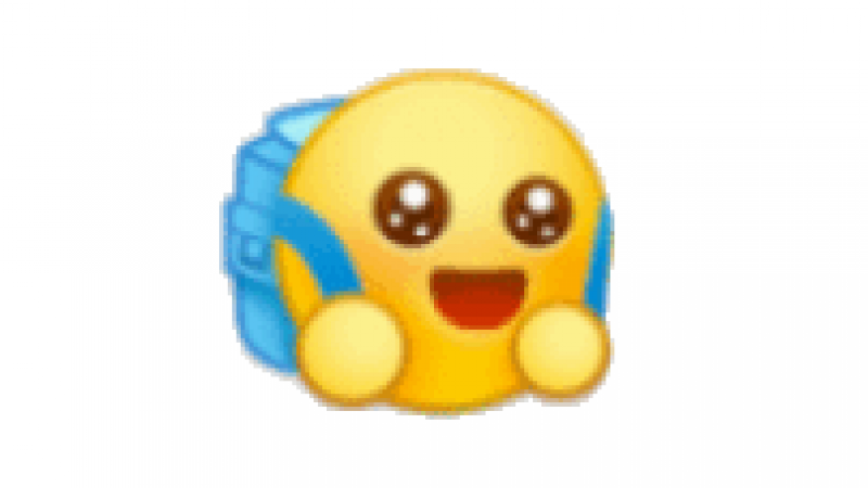 emoji开学表情包 | 小黄脸背着书包去上学缩略图