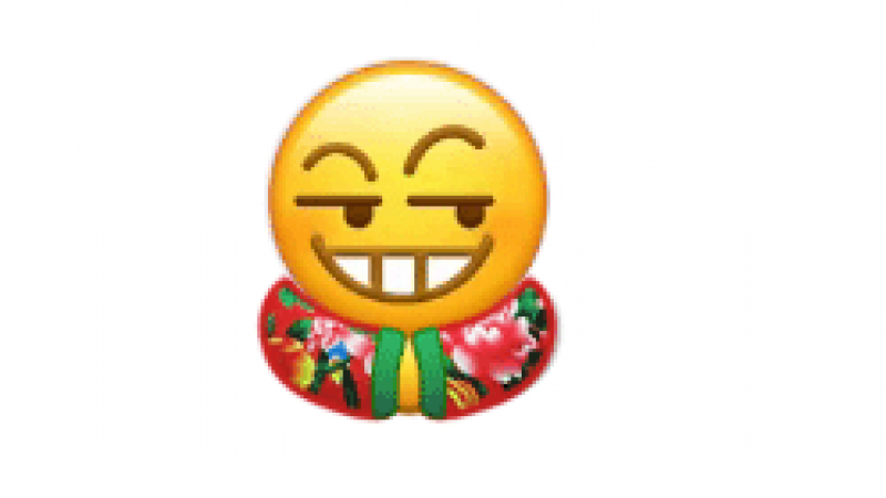 emoji小黄脸花棉袄版揣手手版表情包